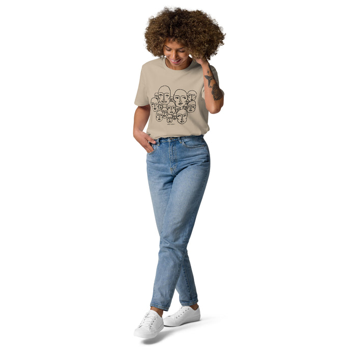 Unisex organic CONNECTING-BRAINS cotton t-shirt